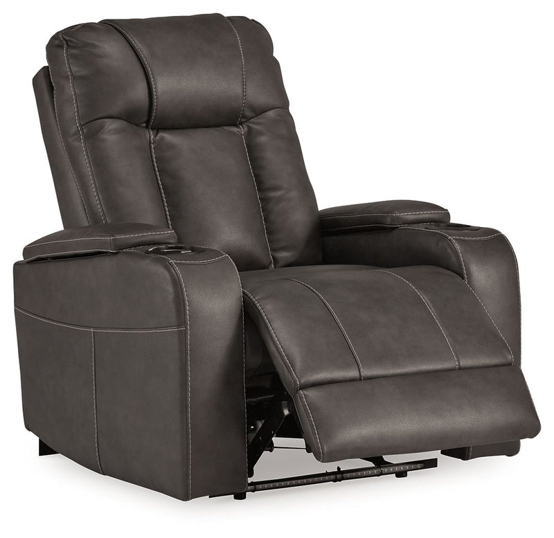 Feazada - Power Recliner With Adj Headrest - JaxCo Furniture