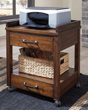 Baldridge - Rustic Brown - Printer Stand - JaxCo Furniture