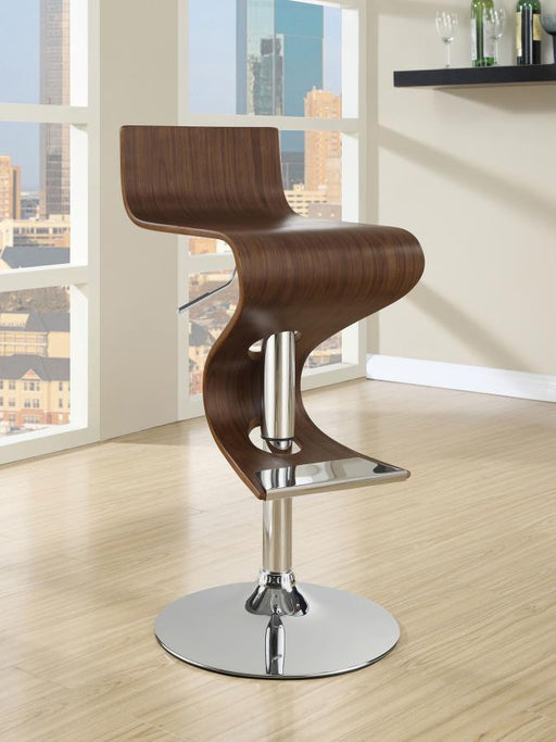 Covina - Adjustable Bar Stool - Walnut - JaxCo Furniture