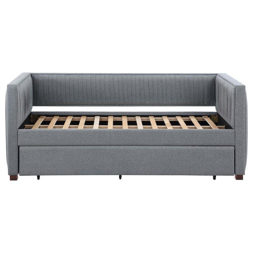 Brodie - Upholstered Twin Daybed With Trundle - Gray - JaxCo Furniture