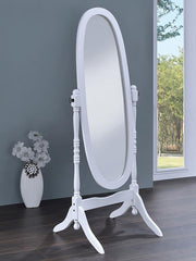 Foyet - Wood Adjustable Length Cheval Mirror - JaxCo Furniture
