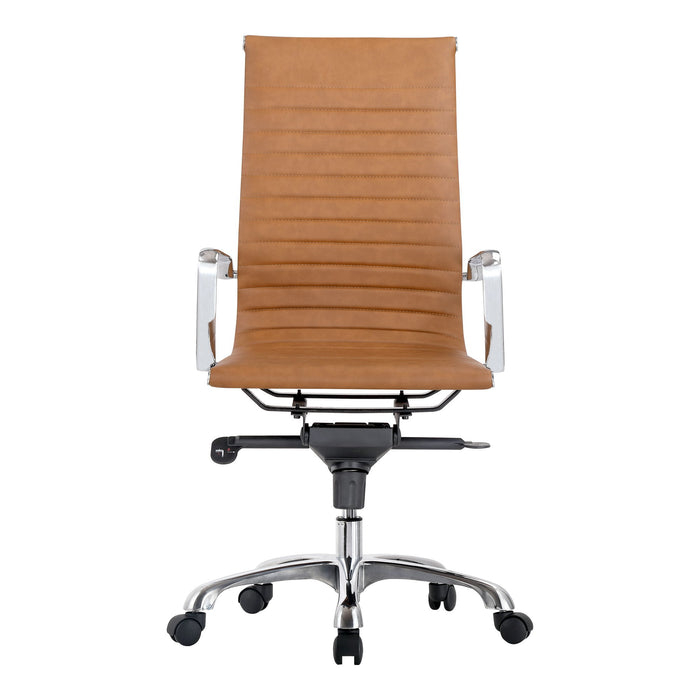 Studio - Swivel Office Chair High Back - Tan - JaxCo Furniture