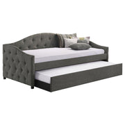 Sadie - Upholstered Daybed With Trundle - JaxCo Furniture