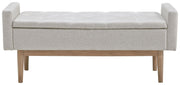 Briarson - Beige / Brown - Storage Bench - JaxCo Furniture