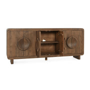 Vally - Wood 6 Door Buffet - Natural - JaxCo Furniture