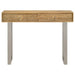 Draco - 2-Drawer Console Table Hand Carved Details - Natural - JaxCo Furniture