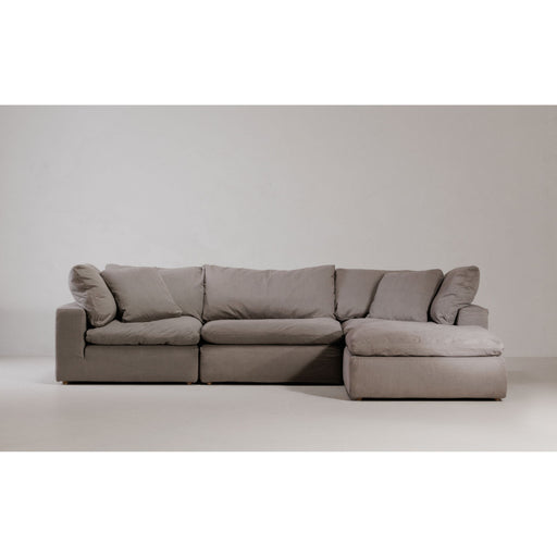 Clay - Livesmart Fabric Lounge Modular Sectional - Light Gray - JaxCo Furniture