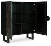 Fosterman - Distressed Black - Accent Cabinet - JaxCo Furniture