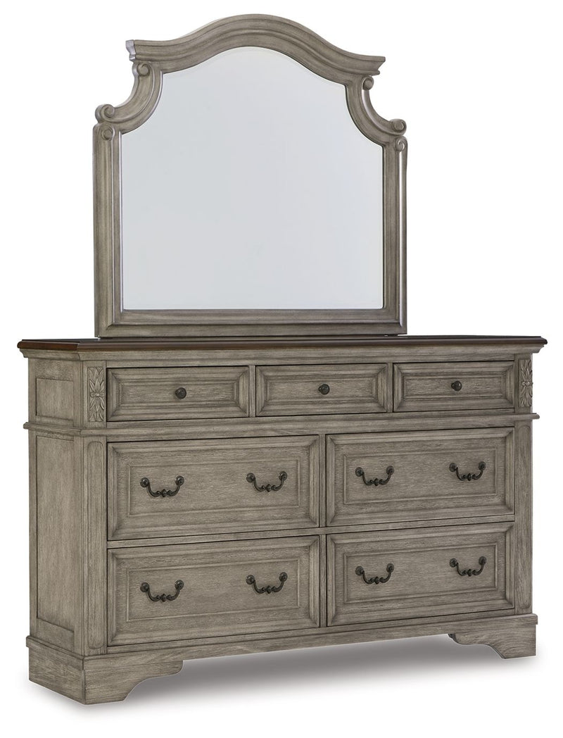 Lodenbay - Antique Gray - Dresser, Mirror - JaxCo Furniture