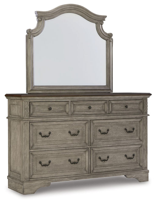 Lodenbay - Antique Gray - Dresser, Mirror - JaxCo Furniture