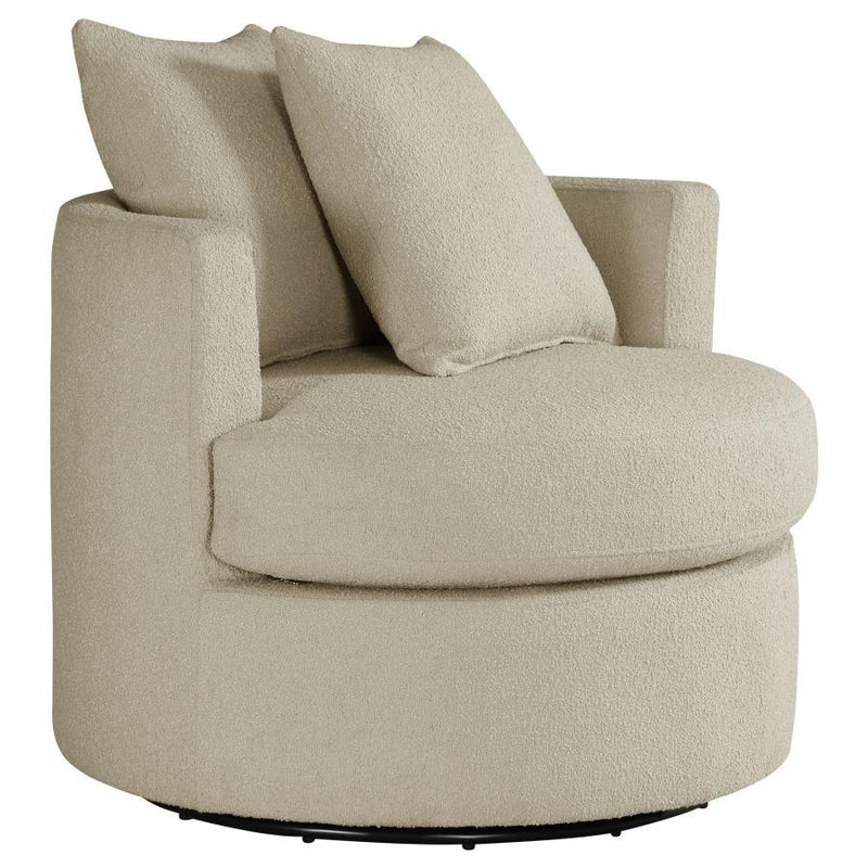 Debbie - Upholstered Swivel Accent Chair - JaxCo Furniture