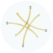 Beckham - Round Glass Top Dining Table - JaxCo Furniture