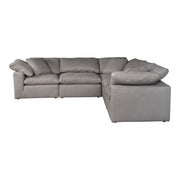 Terra - Livesmart Fabric Condo Classic L Modular Sectional - Light Gray - JaxCo Furniture