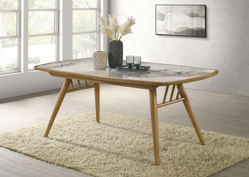 Croyden - 73" Rectangular Dining Table - Weathered Natural - JaxCo Furniture
