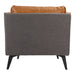 Messina - Leather Arm Chair - Cognac - JaxCo Furniture