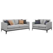 Apperson - Upholstered Track Arm Sofa Set - JaxCo Furniture