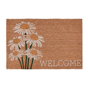 Doormats - Daisy Welcome Doormat - Ivory Multi / Natural - JaxCo Furniture