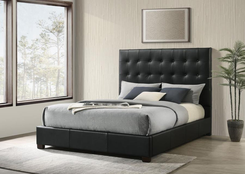 Medley - Genuine Leather Platform Bed - JaxCo Furniture