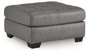 Clairette Court - Alloy - Oversized Accent Ottoman - JaxCo Furniture