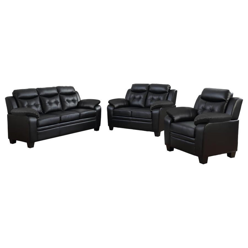 Finley - Upholstered Padded Arm Tufted Sofa Set - JaxCo Furniture
