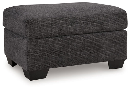 Loreo - Ottoman - Ebony - JaxCo Furniture
