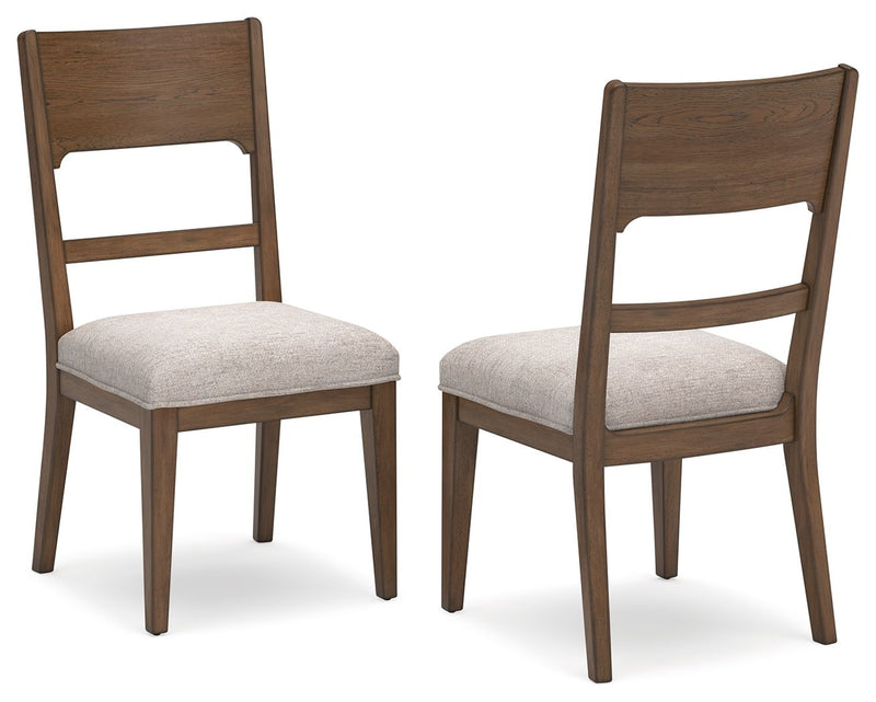 Cabalynn - Oatmeal / Light Brown - Dining Uph Side Chair (Set of 2) - JaxCo Furniture