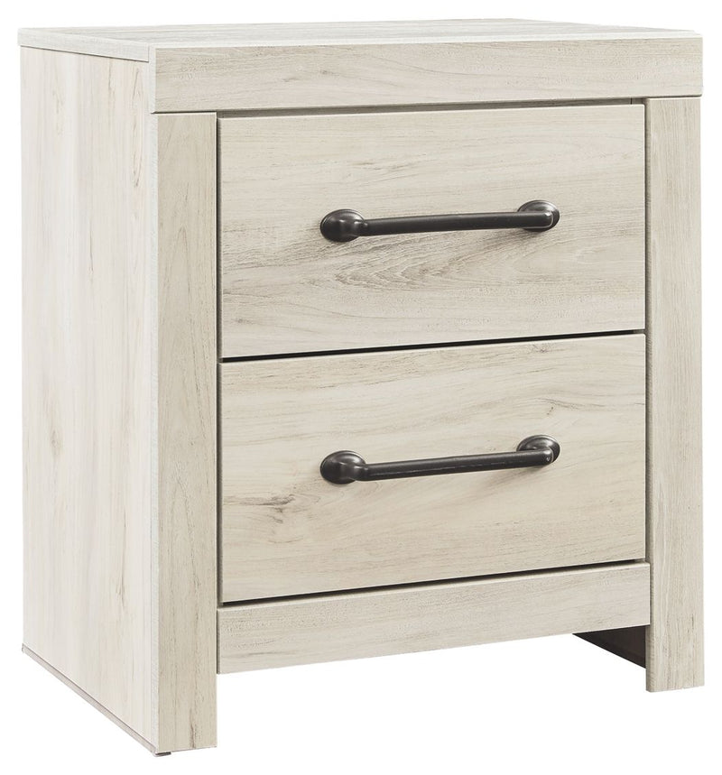 Cambeck - Whitewash - Two Drawer Night Stand - JaxCo Furniture