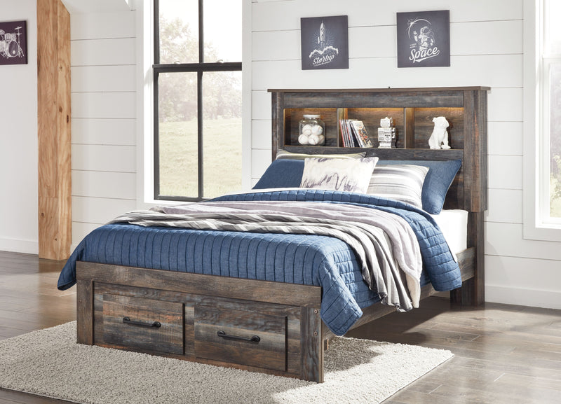 Drystan - Panel Bookcase Bed - JaxCo Furniture
