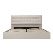 Sebastion - Queen Storage Bed - Cream - JaxCo Furniture