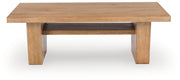 Kristiland - Light Brown - Rectangular Cocktail Table - JaxCo Furniture