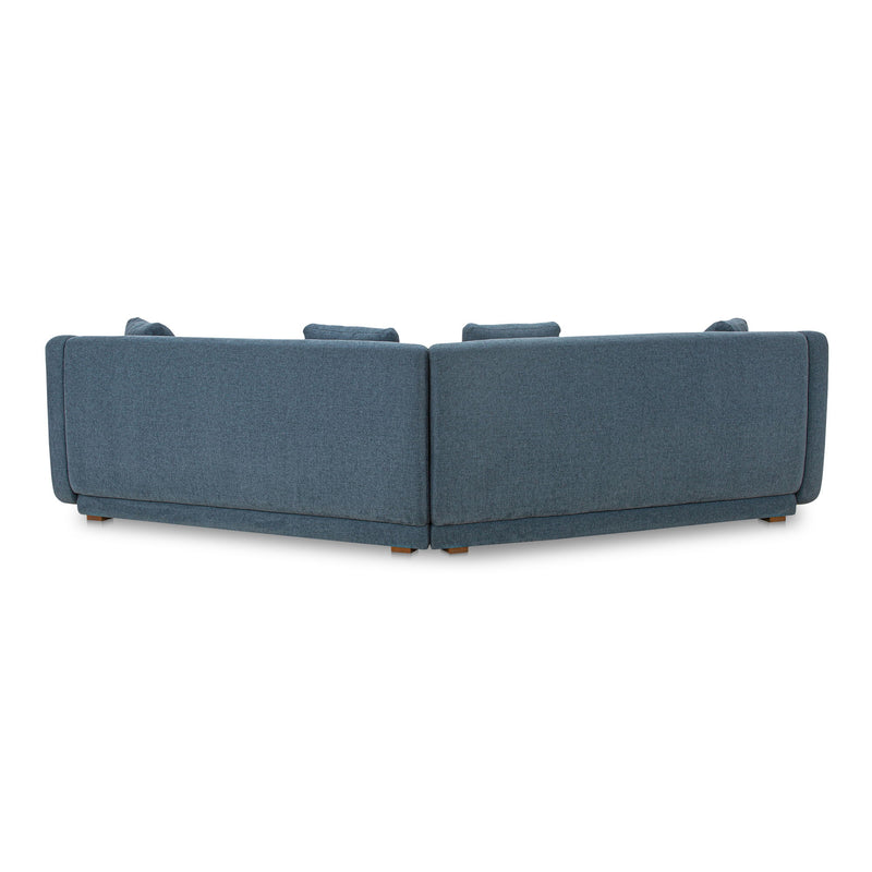Fraser - 2 Piece Modular Sofa - Deep Blue - JaxCo Furniture