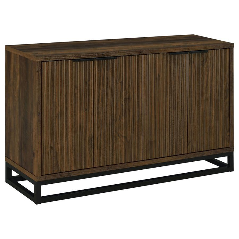 Ryatt - 4 Door Engineered Wood Accent Cabinet - Dark Pine - JaxCo Furniture