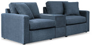 Modmax - Ink - 3-Piece Sectional Sofa With Storage Console - Fabric - JaxCo Furniture