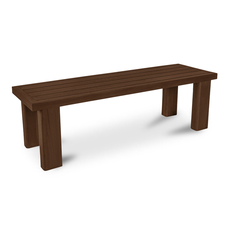 Marina - Ourdoor Dining Bench - Dark Brown - JaxCo Furniture