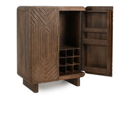 Holmes - Bar Cabinet - Dark Brown - JaxCo Furniture