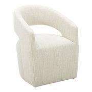 Barrow - Rolling Dining Chair - White Mist - JaxCo Furniture