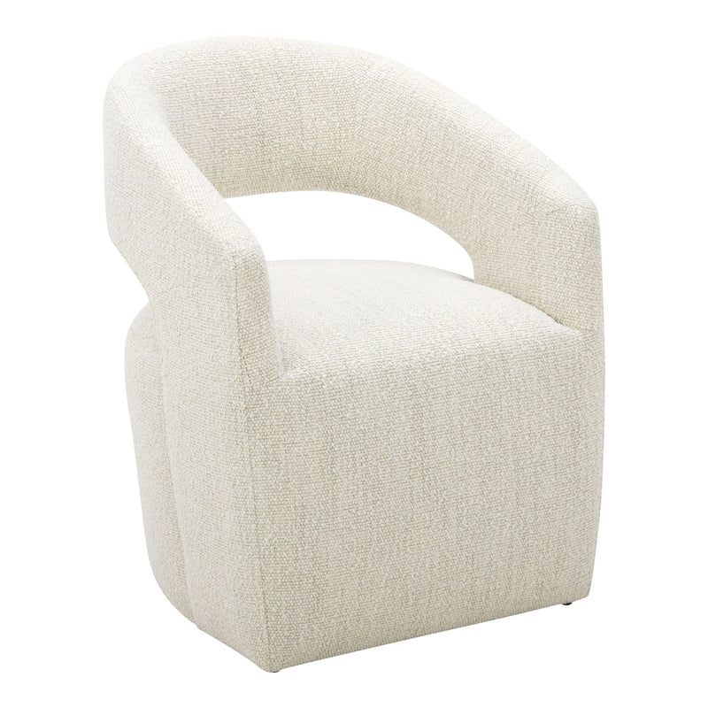 Barrow - Rolling Dining Chair - White Mist - JaxCo Furniture