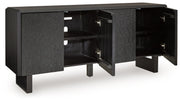 Farrelmore - Black - Accent Cabinet - JaxCo Furniture