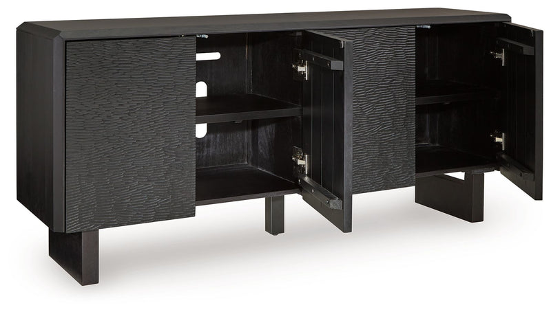 Farrelmore - Black - Accent Cabinet - JaxCo Furniture