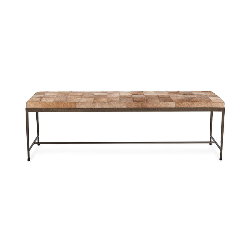 Achen - Hide 60" Bench - JaxCo Furniture