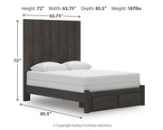 Fraluna - Panel Storage Bed - JaxCo Furniture