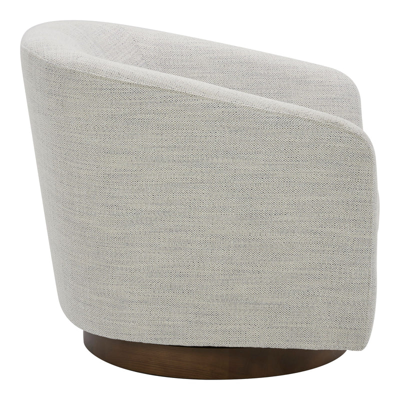 Oscy - Swivel Chair - Splashed White - JaxCo Furniture