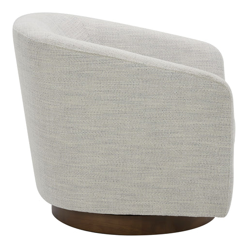 Oscy - Swivel Chair - Splashed White - JaxCo Furniture