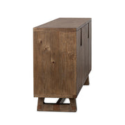 Lyra - 4 Door Buffet - Smoke Brown - JaxCo Furniture