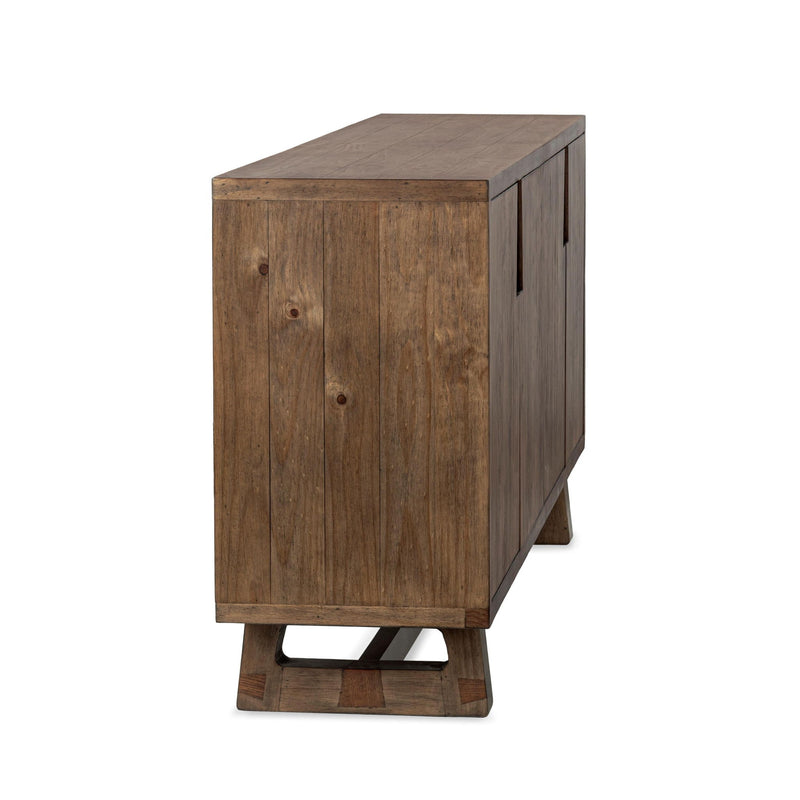 Lyra - 4 Door Buffet - Smoke Brown - JaxCo Furniture