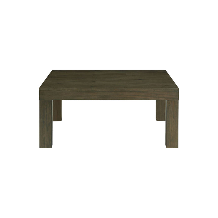 Grady - Square Coffee Table With Caster - Dark Walnut - JaxCo Furniture