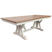 Americana Modern Dining - Trestle Extendable Dining Table - Cotton - JaxCo Furniture