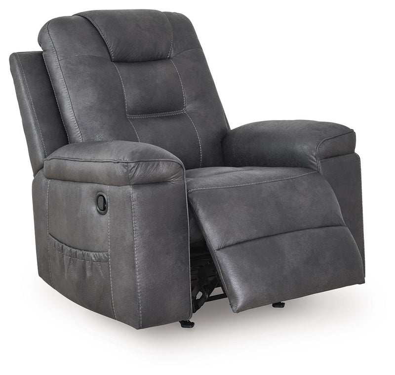 Stockworth - Granite - Rocker Recliner - JaxCo Furniture