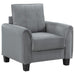 Davis - Upholstered Rolled Arm Accent Chair - Gray - JaxCo Furniture