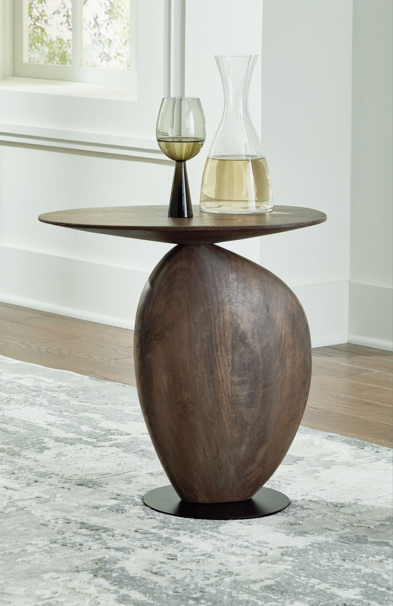 Cormmet - Brown / Black - Accent Table - JaxCo Furniture